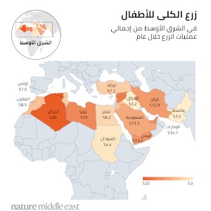 أجريت 8772 عملية زرع كلى للمرضى البالغين والأطفال في منطقة الشرق الأوسط